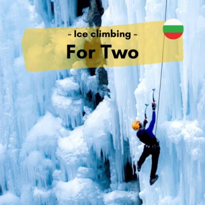 Ice climbing for two